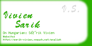 vivien sarik business card